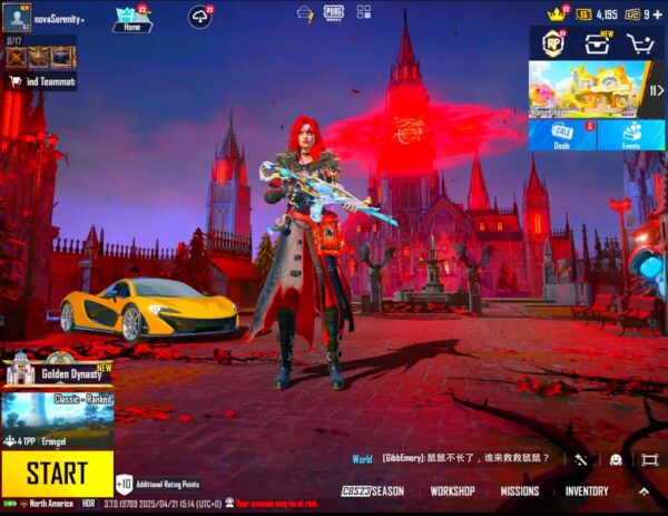 “🔥 V.HIGH LEVEL PUBG ACCOUNT | McLaren PI | Mythic Fashion | 17x Gun Labs | Ultimate Sets | Loaded Inventory”