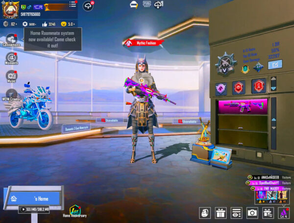 ⚡ 3x X-Suits (Pharaoh 2★) | 19x Gun Labs | M416 The Fool Lvl 5 | Mythic 53/300 | Hitman Set | High-End Acc Lvl 83