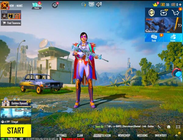 🔥 PUBG MOBILE ACCOUNT | 13x Gun Labs | Shadow Soldier Set | M416 Glacier | 34/50 Mythic Fashion 🔥