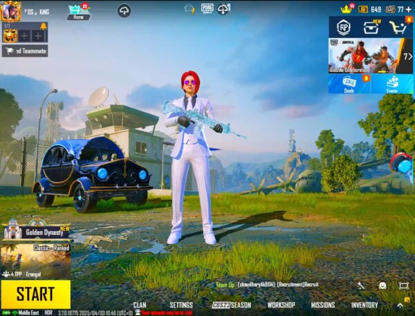 🔥 Ultimate PUBG MOBILE Account | 20x Gun Labs | M416 Glacier Lvl 6 | Smooth Hitman Set | 58/300 Fashion 🔥