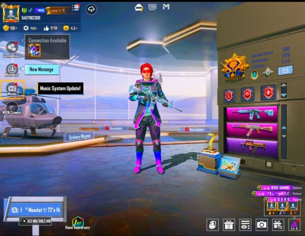 💥 V.High Level PUBG Account | 12x Gun Labs | M416 Glacier Lvl 5 | 10+ Mythics | C7S20 Conqueror 💥