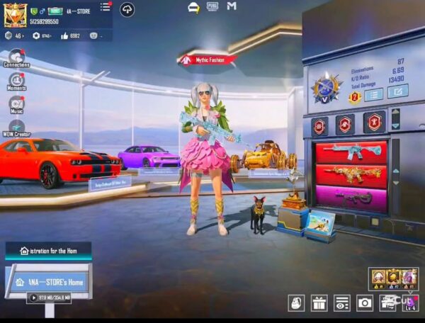 4x X-Suits (Anukhra, Iridescence, Fiore, Silvanus) | 42x Gun Labs | MAX M416 Glacier + Silver Guru | Dodge Cars | 15x Mythics | 774K Popularity 🔥